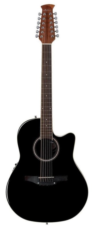 AB2412II-5 Balladeer Mid Cutaway 12-string Black