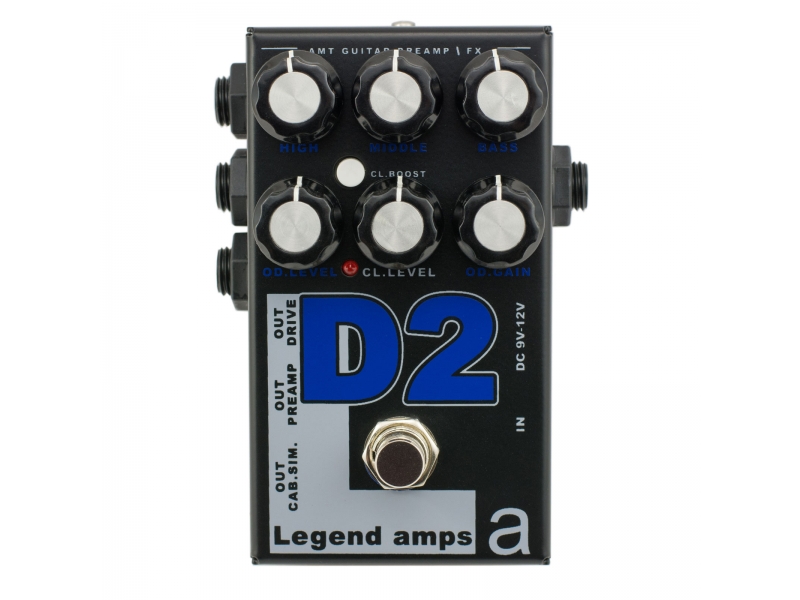 D-2 Legend Amps 2 Двухканальный гитарный предусилитель D2 (Diezel), AMT Electronics