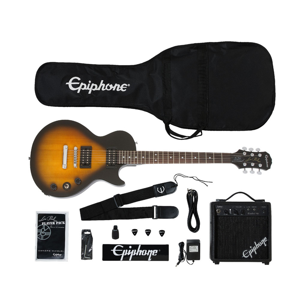 EPIPHONELesPaulElectricGuitarPlayerPackVintageSunburst