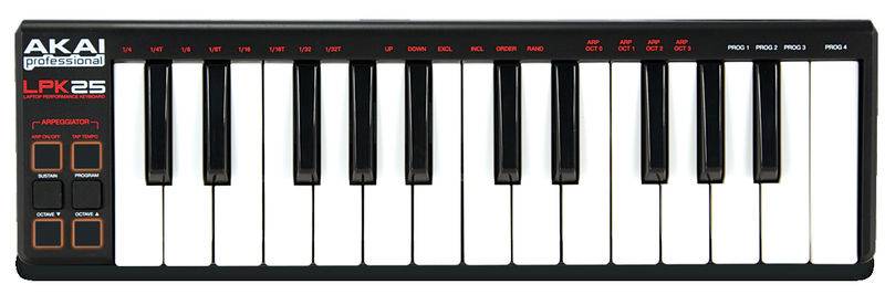 AKAI PRO LPK25 Портативная MIDI-клавиатура