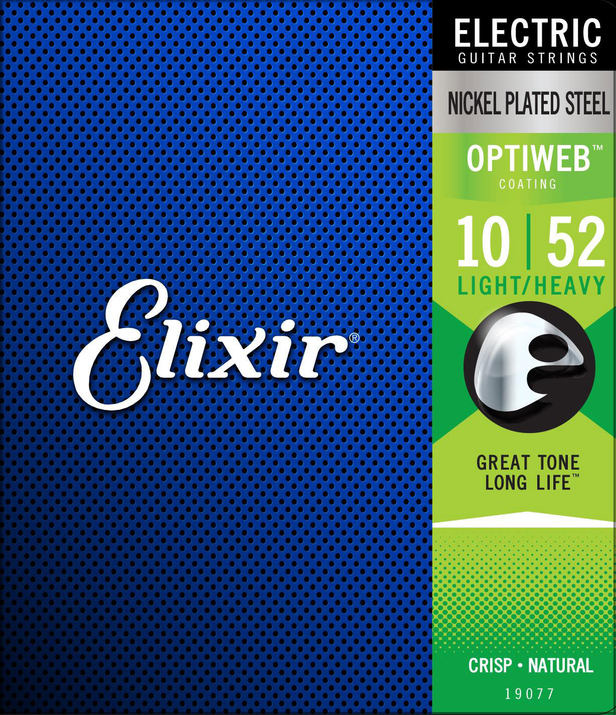 Cтруны для электрогитары ELIXIR 19077  OPTIWEB Light/Heavy (.010-.052)