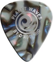 1CAB2-10 10 PICK CELLULOID ABALONE LIGHT