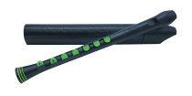 Recorder+ Black/Green with hard case