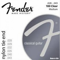 Nylon Acoustic Strings, 130 Clear/Silver, Ball End, Gauges .028-.043, (6) от Музторг