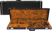 G&amp;G Deluxe Precision Bass Hardshell Case, Black with Orange Plush Interior, Amp Logo от Музторг