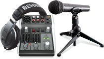 BEHRINGER Complete PODCASTUDIO Bundle with USB Mixer, Microphone, Headphones and More - фото 1