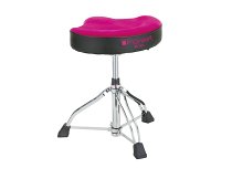 HT530PKCN 1st Chair Gride Rider Drum Throne w/Pink Cloth Top Seat