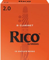 D ADDARIO WOODWINDS RCA1020 RICO, BB CLAR, #2, 10 BX , 2, 10