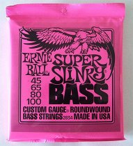 2834 Super Slinky Nickel Wound Electric Bass Strings - 45-100 Gauge