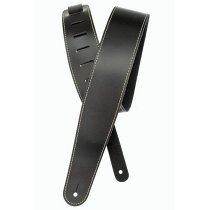 25LS00-DX CLASSIC LEATHER STRAP WITH CONTRAST STITCH BLACK PLANET WAVES