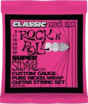2253 Super Slinky Classic Rock n Roll Pure Nickel Wrap Electric Guitar Strings - 9-42 Gauge