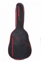 ЧГУ-09Б Чехол для гитары с увел.корпусом: с карманами(прорезной+накладной), цветной кедер и цветная молния по всей длине(