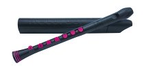 Recorder+ Black/Pink with hard case
