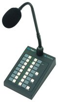 

DigiPage DPJr8M Microphone. Zone paging, desk. 8 zone capacity with All Call. Balanced line level out.