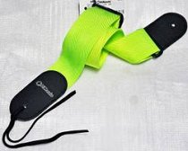 2 INCH NYLON STRAP W/LEATHER ENDS NEON GREEN DD3100NGN
