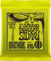 2621 Regular Slinky 7-String Nickel Wound Electric Guitar Strings - 10-56 Gauge