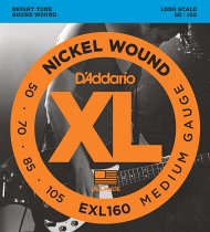 D`ADDARIO D'ADDARIO EXL160 Nickel Wound Bass, Medium, 50-105, Long Scale струны для бас-гитары, 50-105