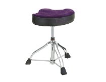 HT530PUCN 1st Chair Gride Rider Drum Throne w/Purple Cloth Top Seat