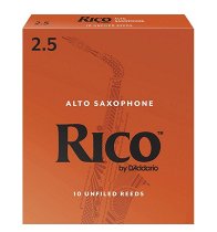 D ADDARIO WOODWINDS RJA1025 RICO, ALTO SAX, #2.5, 10 BX , 2.5, 10