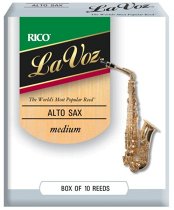 D ADDARIO WOODWINDS RJC10MD La Voz Alto Saxophone Reeds, MED, 10 BX, 10