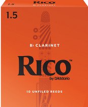 D`ADDARIO WOODWINDS D&#039;ADDARIO WOODWINDS RCA1015 RICO, BB CLAR, #1.5, 10 BX , 1.5, 10