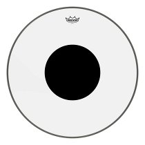 REMO CS-1324-10 Bass, CONTROLLED SOUND, Clear, 24'  Diameter, BLACK DOT On Top - 