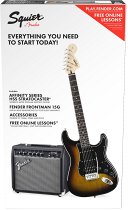 

Squier Affinity Series™ Stratocaster® HSS Pack, Laurel Fingerboard, Brown Sunburst, Gig Bag, 15G - 230V EU, Санберст, Squier Affinity Series™ Stratocaster® HSS Pack, Laurel Fingerboard, Brown Sunburst, Gig Bag, 15G - 230V EU