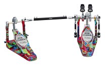IRON COBRA HP900RWMPR Rolling Glide Twin Pedal, Psychedelic Rainbow