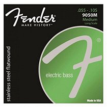 

Stainless 9050's Bass Strings, Stainless Steel Flatwound, 9050M .055-.105, (4)