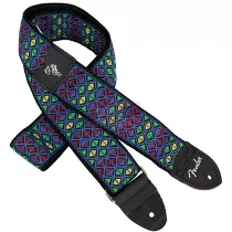 FENDER Eric Johnson `The Walter` Signature Strap, Blue with Multi-Colored Triangle Pattern, цвет разноцветный - фото 1