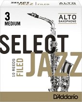 D`ADDARIO WOODWINDS D&#039;ADDARIO WOODWINDS RSF10ASX3M Select Jazz Filed Alto Saxophone Reeds, 3M, 10 BX , 3, 1