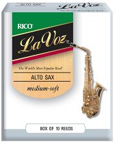 D ADDARIO WOODWINDS RJC10MS La Voz Alto Saxophone Reeds, MSFT, 10 BX, 10