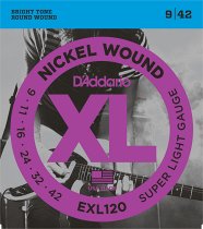 

D'ADDARIO EXL120 NICKEL WOUND SUPER LIGHT 9-42
