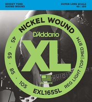 EXL165 Nickel Wound Bass, Custom Light, 45-105, Long Scale от Музторг