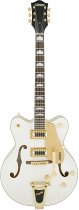 GRETSCH G5422TG Electromatic® Hollow Body Double-Cut with Bigsby® and Gold Hardware, Snowcrest White, цвет белый - фото 1