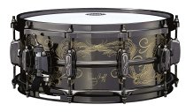 KA146A40 Limited Kenny Aronoff 40th Anniversary 14 6  Engraved Brass Snare Drum